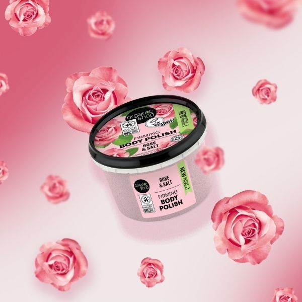 Organic Shop Firming Body Polish Rose & Salt 250ml GOODS Superdrug   