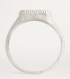 Bleue Burnham Cottage Garden signet ring sterling silver, imported from the UK