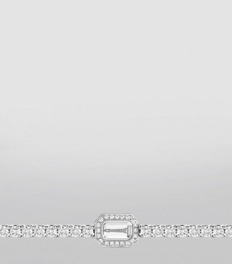Boucheron Rivière Vendôme white gold diamond bracelet - British product