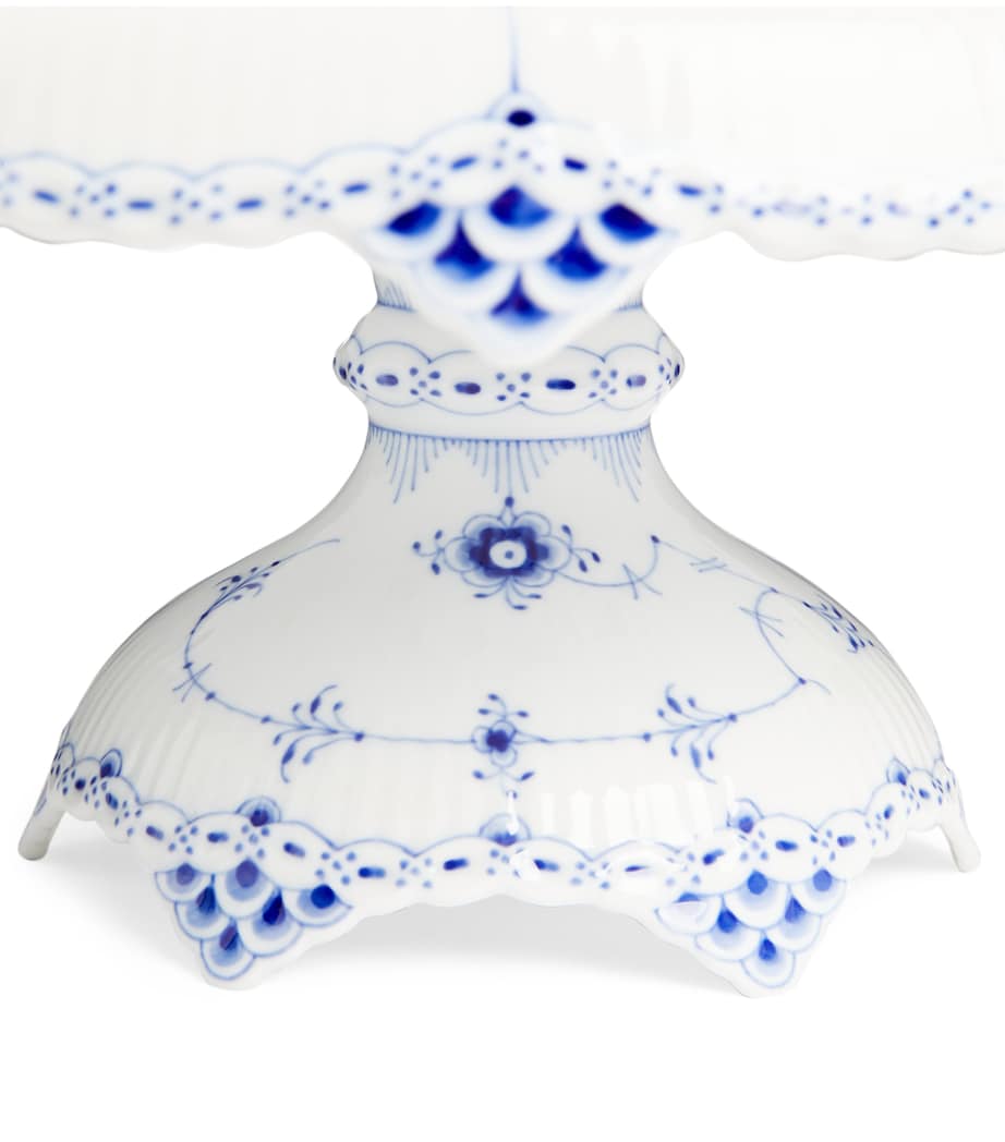 Royal Copenhagen Blue Fluted cake stand, imported from the UK