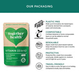 Together Health Vitamin D3 & K2 supplement 30 capsules - British product