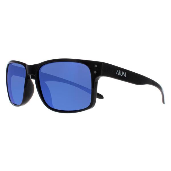 Atum Waterhouse black mirrored men sunglasses - British product
