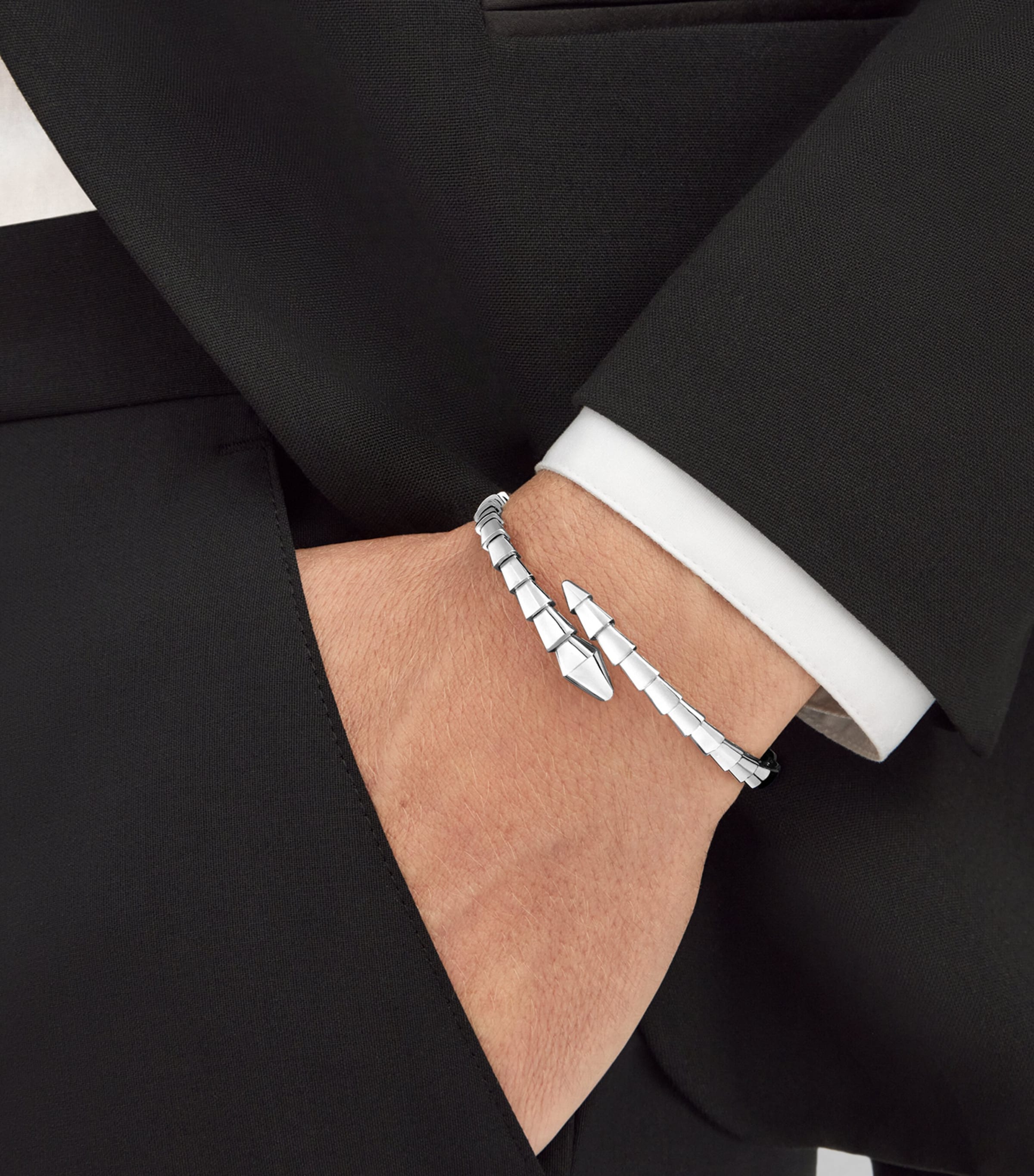 Bvlgari Serpenti Viper bracelet in white gold, UK version