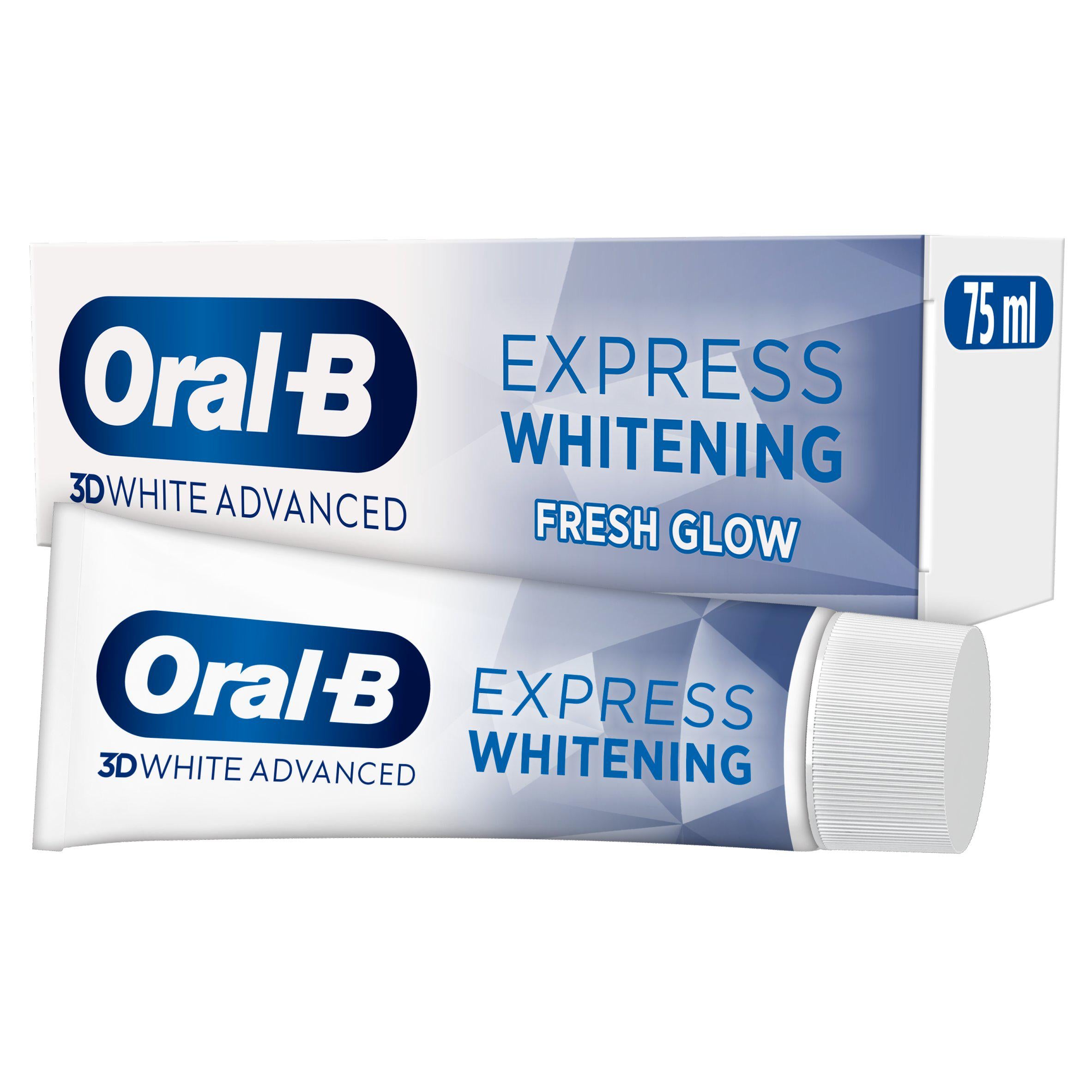 Oral-B 3D White Advanced Express Whitening Fresh Glow Toothpaste 75ml GOODS Boots   