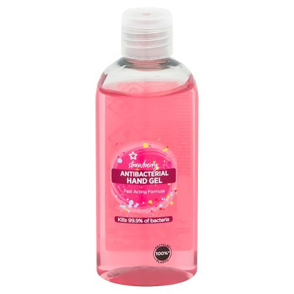 Superdrug Strawberry Sanitizer Hand Gel 100ml GOODS Superdrug   