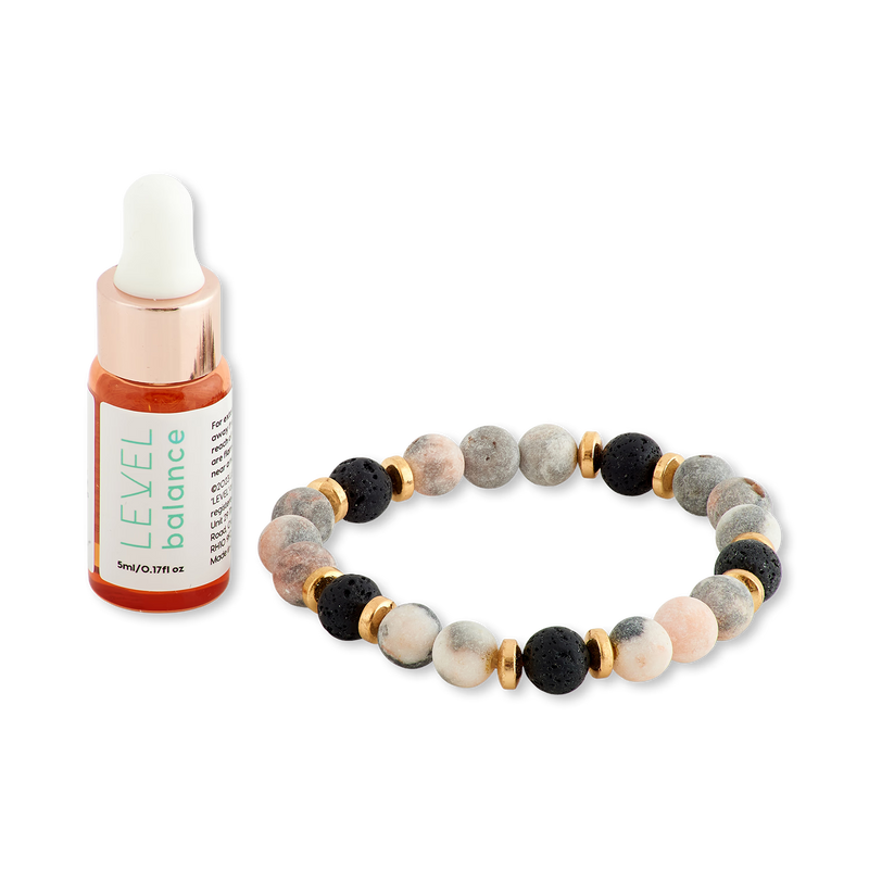 Smug aromatherapy bracelet with lava beads and essential oil - British product