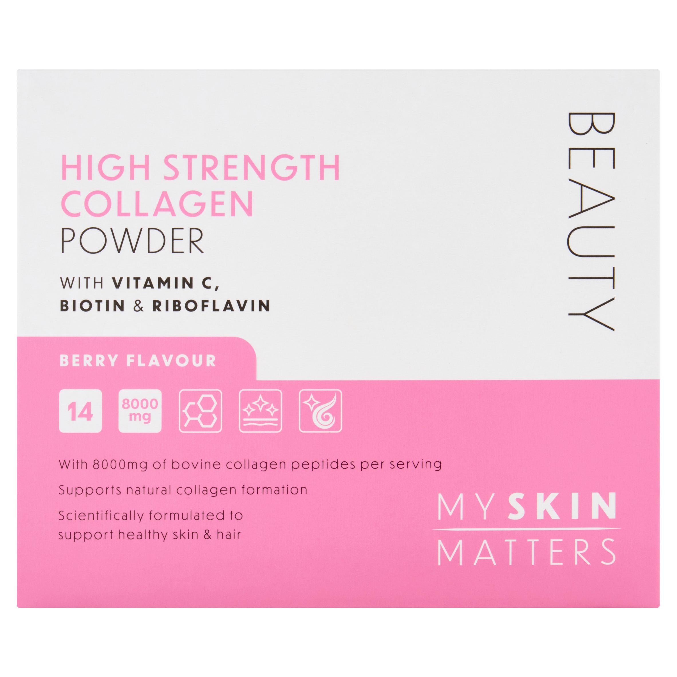 Sainsbury's Beauty High Strength Berry Flavour Collagen Powder x14 GOODS Sainsburys   