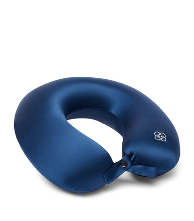 Harrods Gingerlily Mulberry Silk-Memory Foam Neck Travel Pillow 30cm x 30cm- Buy online at McGrocer
