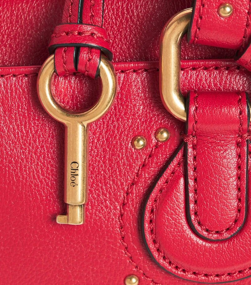 Chloé small leather Paddington top-handle bag, imported from the UK