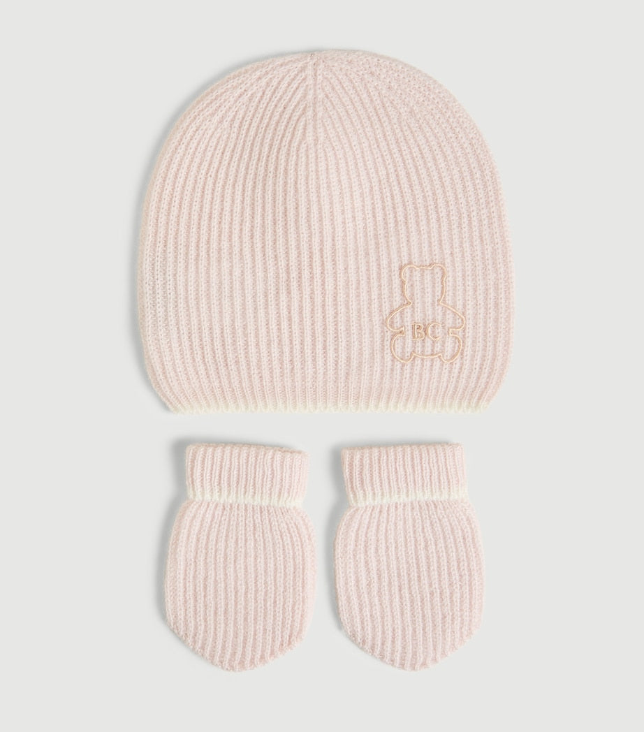 Brunello Cucinelli Kids cashmere beanie mittens socks set - British product