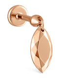 Maria Tash faceted marquise earring 7.5mm (British brand)