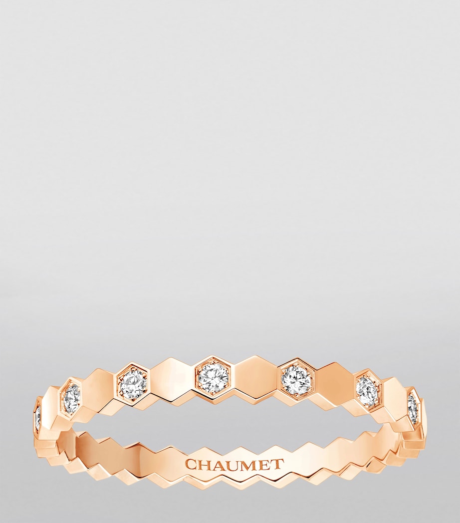 Chaumet Bee de Chaumet rose gold ring with diamond, UK version