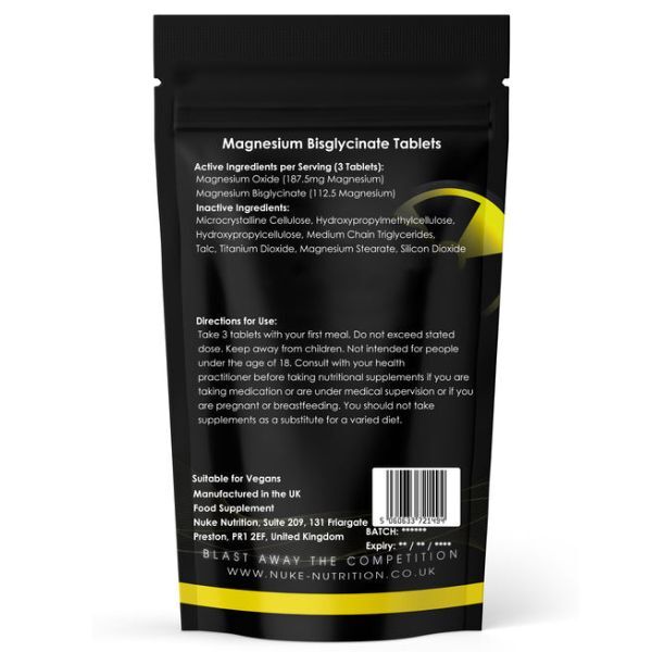 Nuke Nutrition Magnesium Bisglycinate - 180ct GOODS Superdrug   