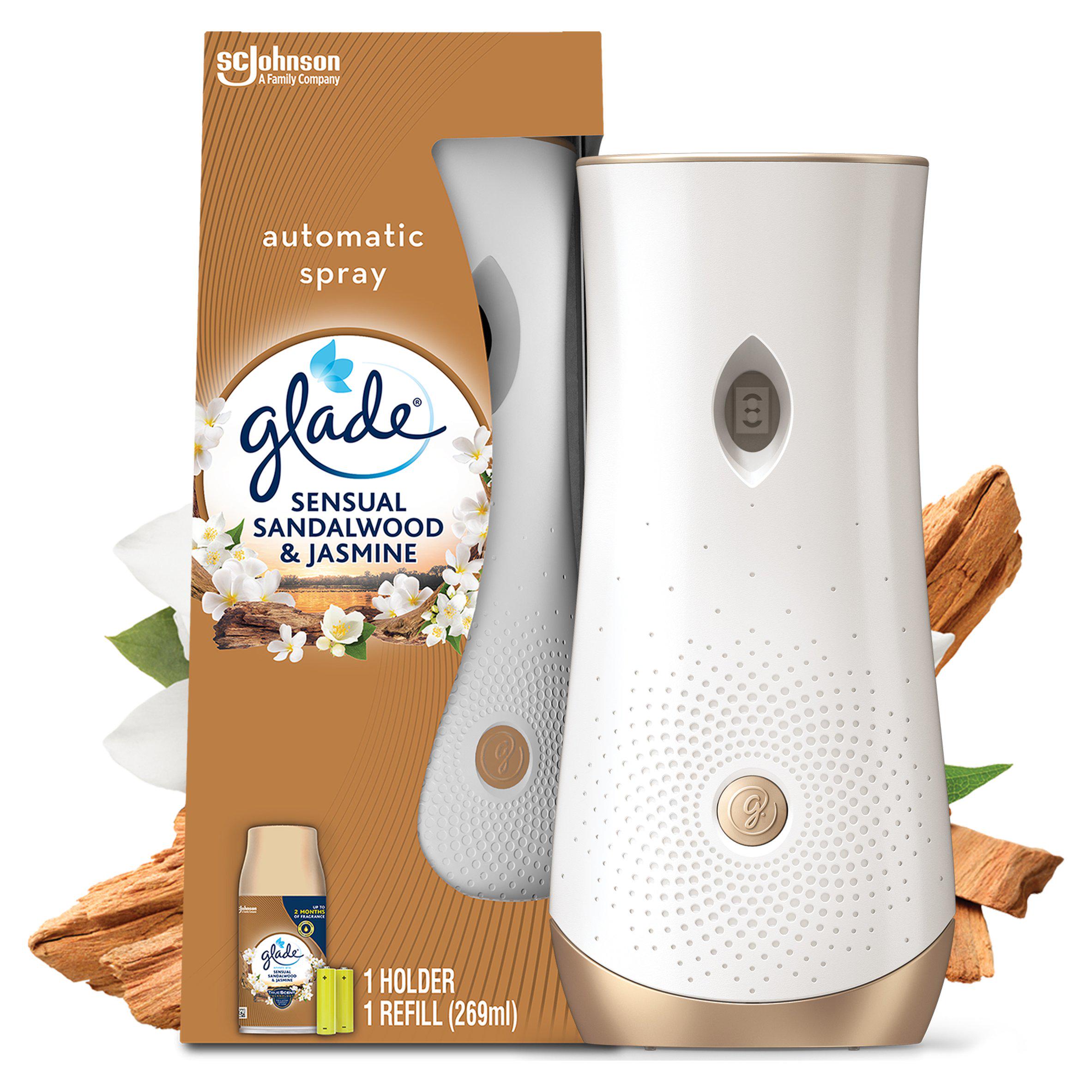 Glade Automatic Spray Holder & Refill Sandalwood & Jasmine Air Freshener 269ml GOODS Sainsburys   