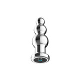 Loving Joy metal vibrating anal beads with remote control, UK version