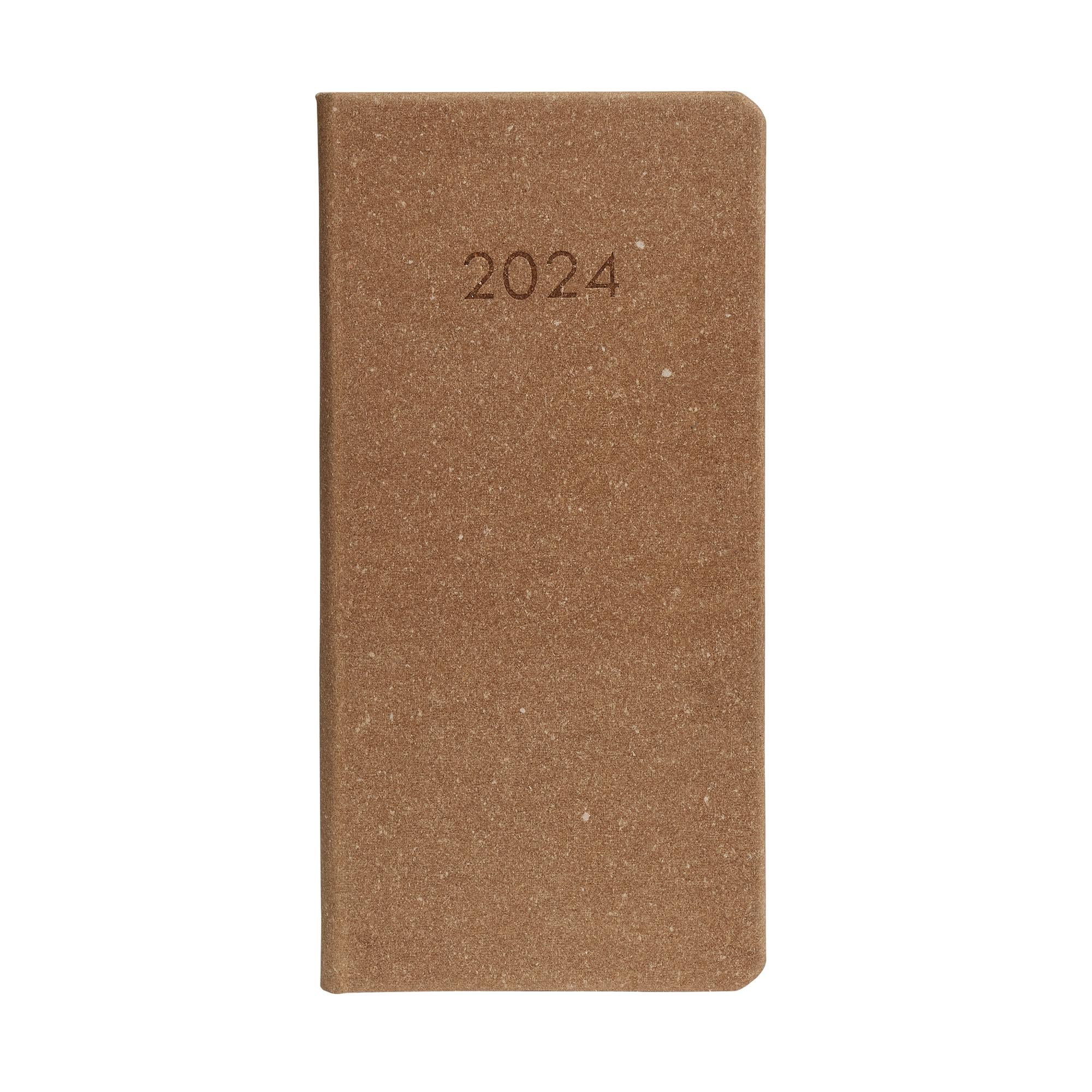 Sainsbury's Home Slim Recycled Leather Diary GOODS Sainsburys   