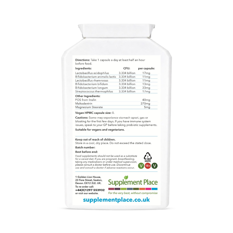 Supplement Place Probiotic Gold 20 Billion 120 capsules (British brand)
