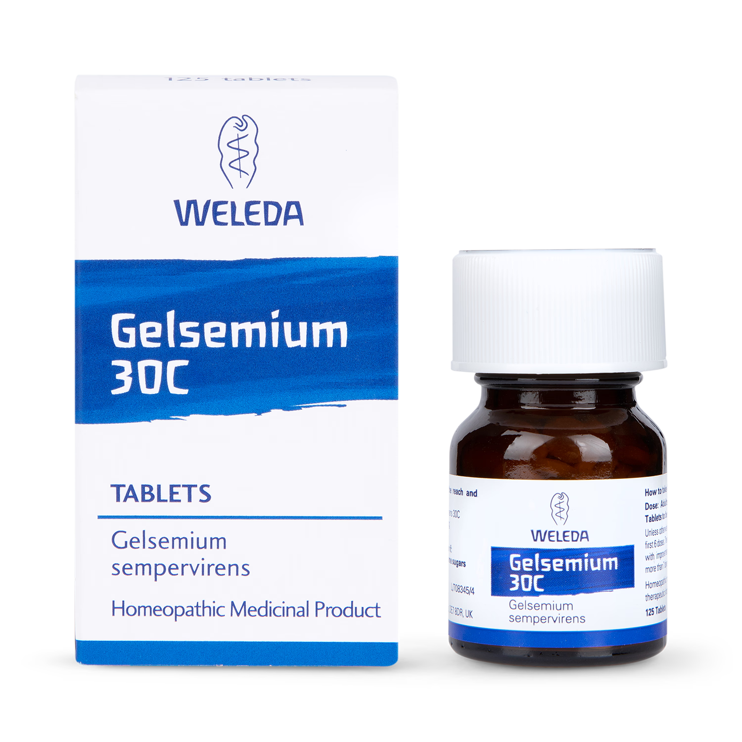 Weleda Gelsemium 30c homeopathic tablets 125 count (British brand)