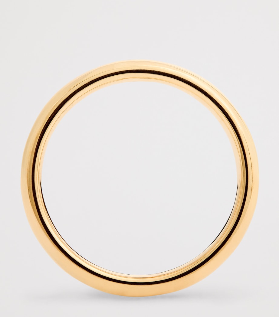 Harrods 18kt yellow gold ring 3mm band, UK version