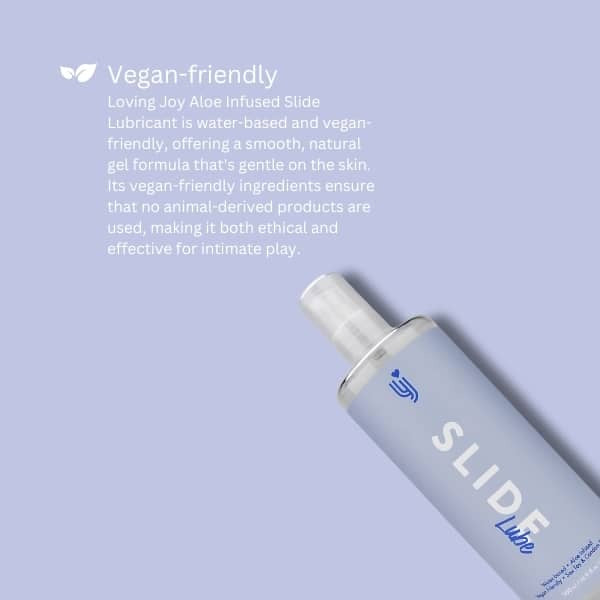 Loving Joy Slide aloe infused water based lubricant 500ml, imported from the UK