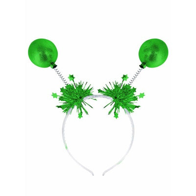 Superdrug Smiffys Green Metallic Ball Bopper Headband with Tinsel- Buy online at McGrocer