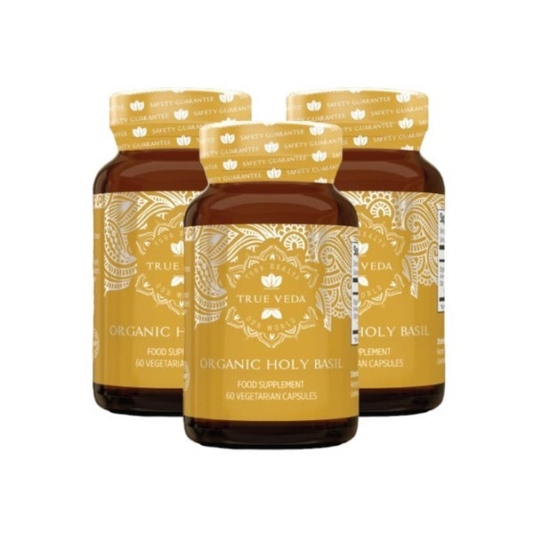 True Veda organic holy basil supplement 180 capsules - British product