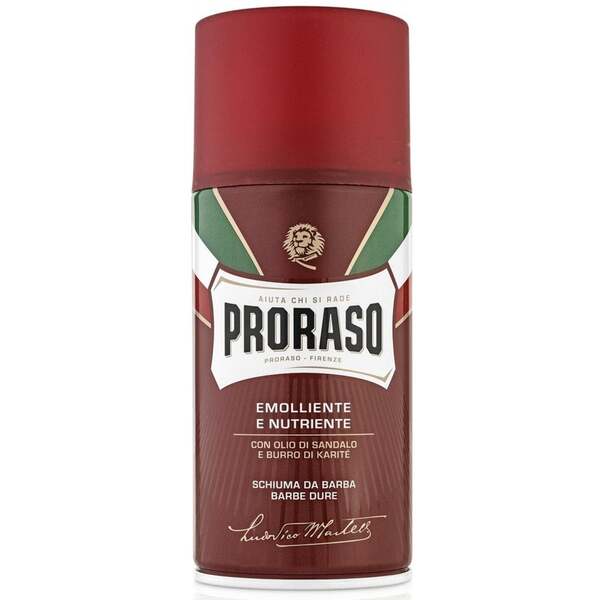 Proraso Red Sandalwood shaving foam 300ml, imported from the UK