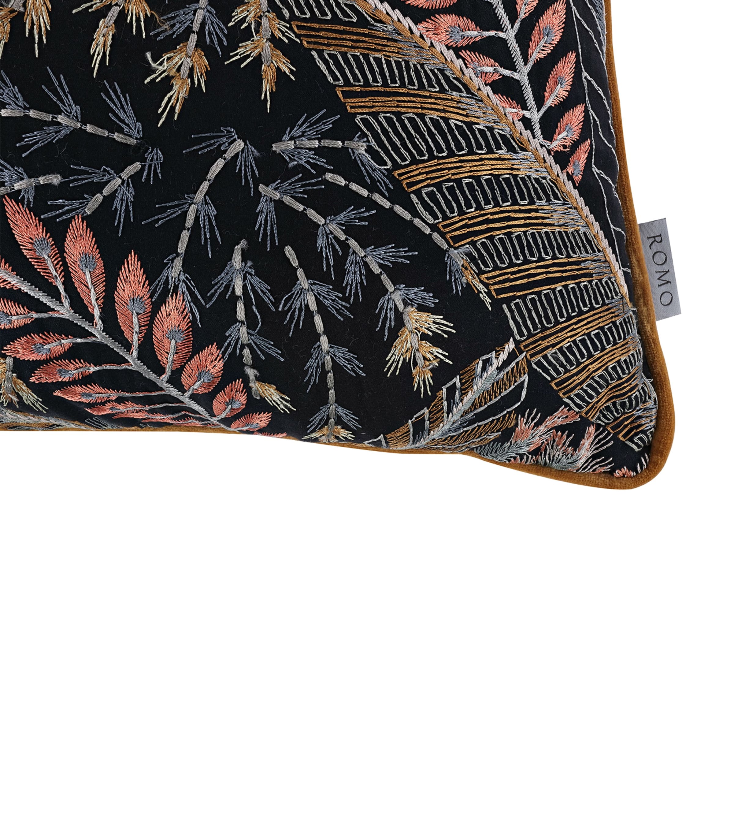 Romo embroidered Chiraco Serandite cushion 50cm x 50cm, imported from the UK