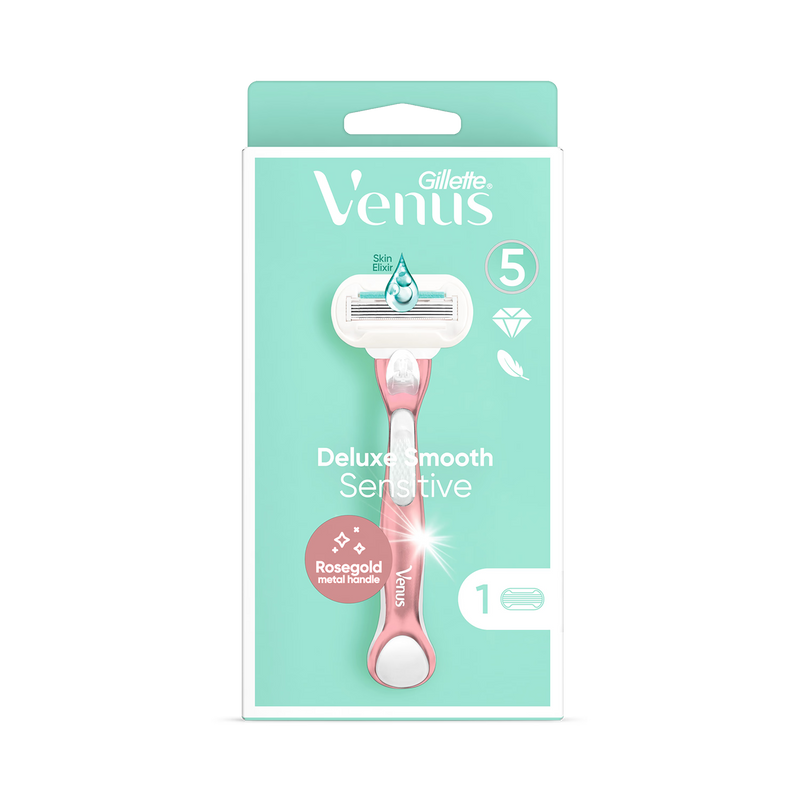 Venus Deluxe Smooth Sensitive RoseGold razor 1 blade, UK version