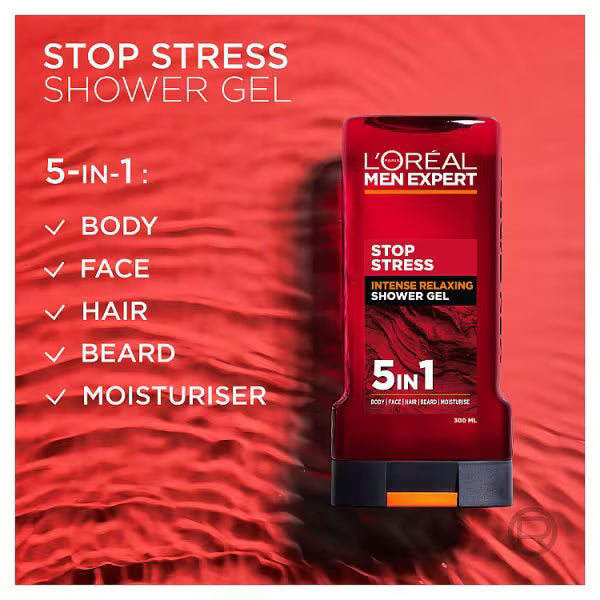 L'Oreal Paris Men Expert Stress Resist shower gel 300ml, UK version