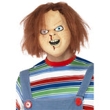 Smiffys Chucky latex mask brown full overhead, UK version