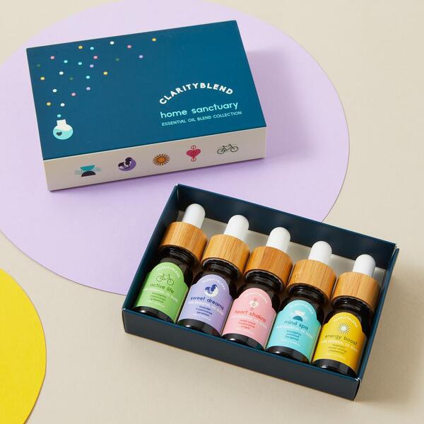Clarity Blend essential oil set Home Sanctuary 5x10ml - British product