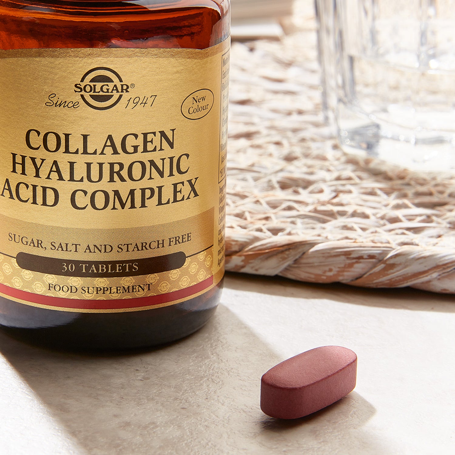 Solgar Collagen Hyaluronic Acid Complex 30 tablets (British brand)