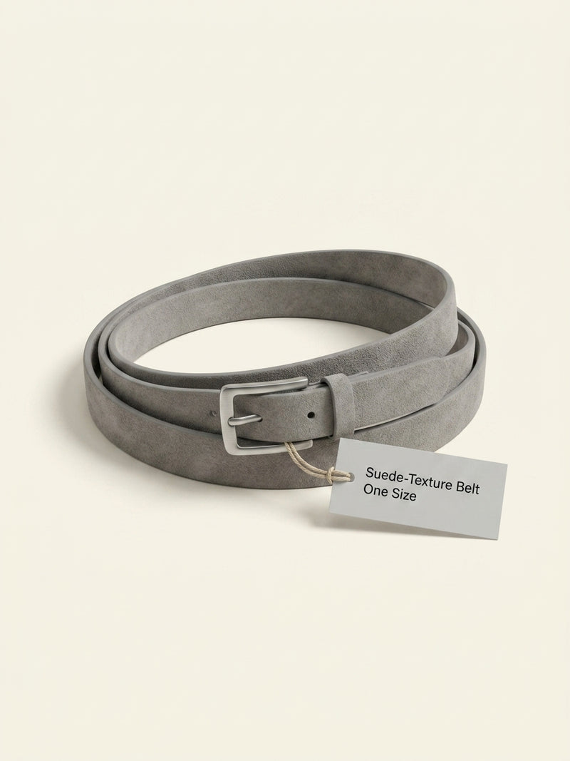 Prada suede belt narrow design engraved branding (British brand)