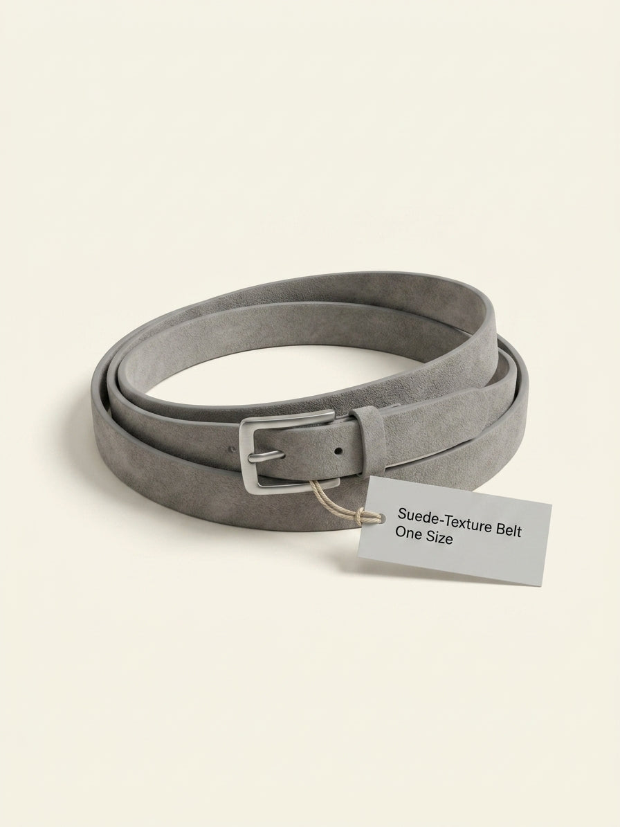 Prada suede belt narrow design engraved branding (British brand)