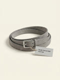 Prada suede belt narrow design engraved branding (British brand)