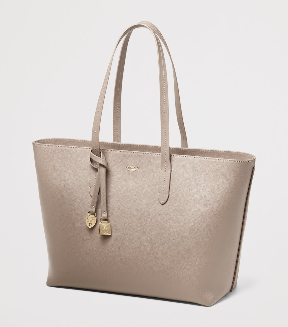Aspinal of London leather East West tote bag - British product