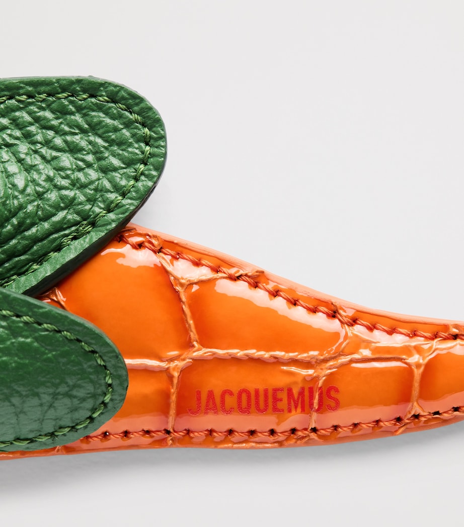 Jacquemus leather bag charm carrot 25cm (British brand)