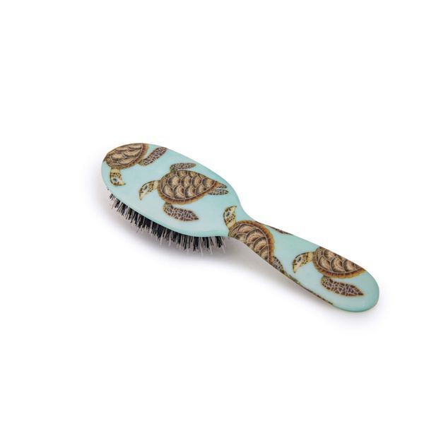 Rock & Ruddle Turtles Large Synthetic Bristle Hairbrush