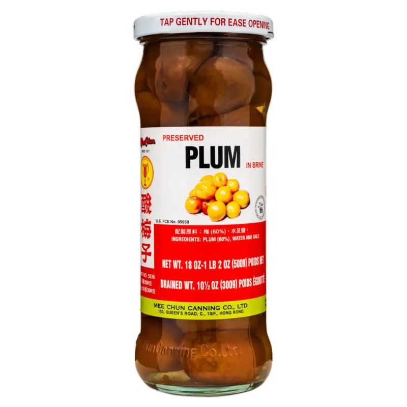 Mee Chun preserved plum in brine (British brand)