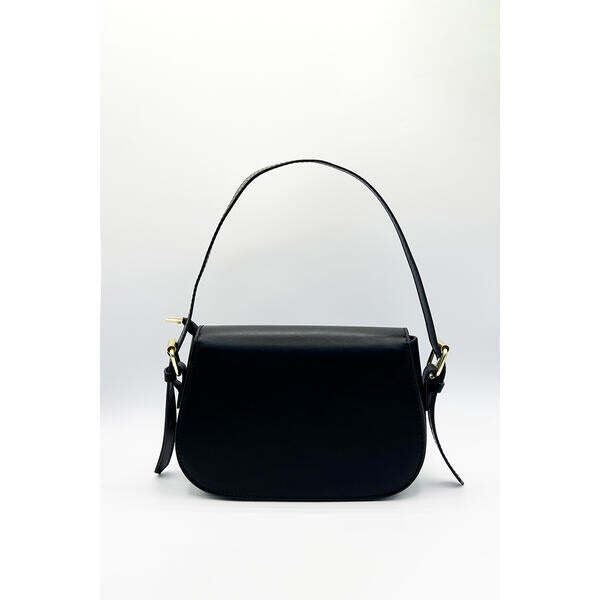 SVNX black crossbody bag with adjustable straps (British brand)