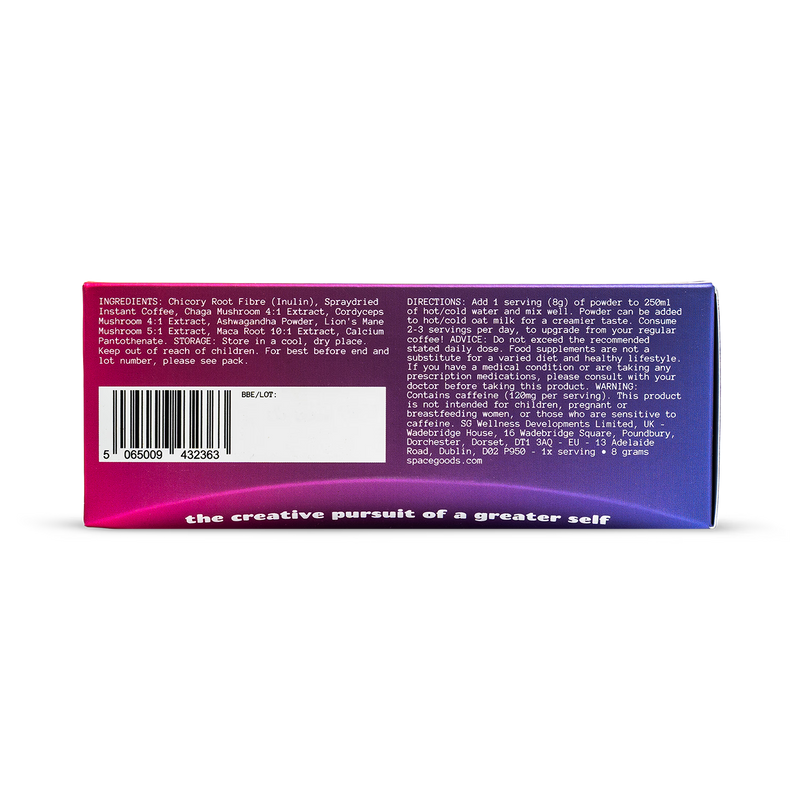 Spacegoods coffee supplement 7-day pack 56g - British product