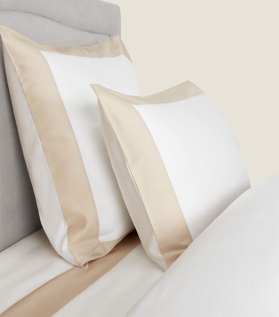 Oxford Pillowcase in Cotton Sateen with Color Block Design, 51cm x 71cm