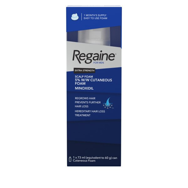 Regaine For Men Foam Hair Re-Growth with Minoxidil 1 x 73ml GOODS Superdrug   