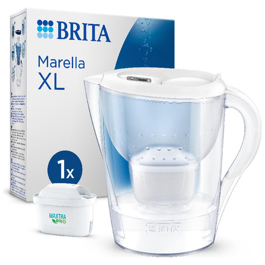 BRITA Marella XL Water Filter Jug White 3.5L GOODS Sainsburys   