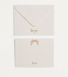 Harrods pink bow cards pack of 10, UK version
