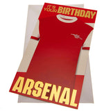 Arsenal FC Retro Birthday Card (22cm x 12cm) GOODS Superdrug   