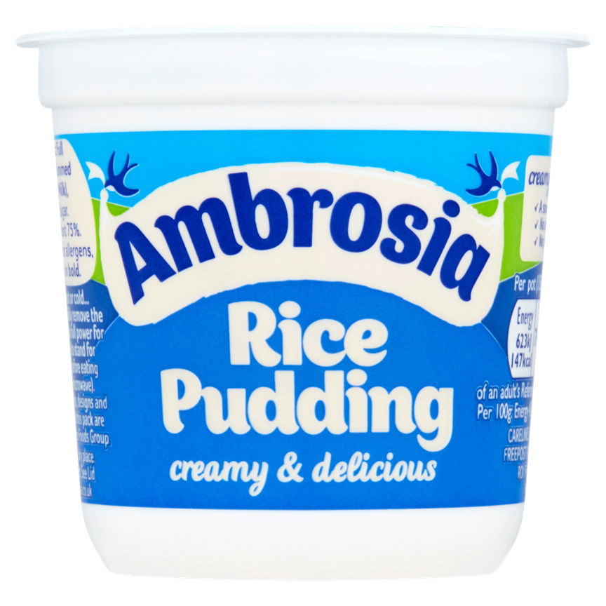 Ambrosia Ready To Eat Rice Pudding Pot GOODS ASDA   