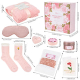 Livingandhome rose-scented spa gift set, imported from the UK