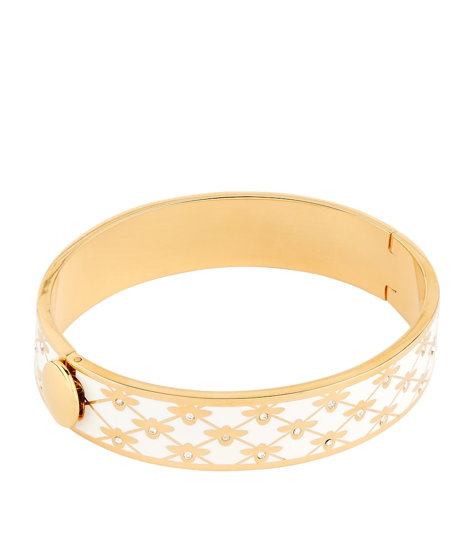 Halcyon Days bangle Bee Trellis 18kt gold plated - British product